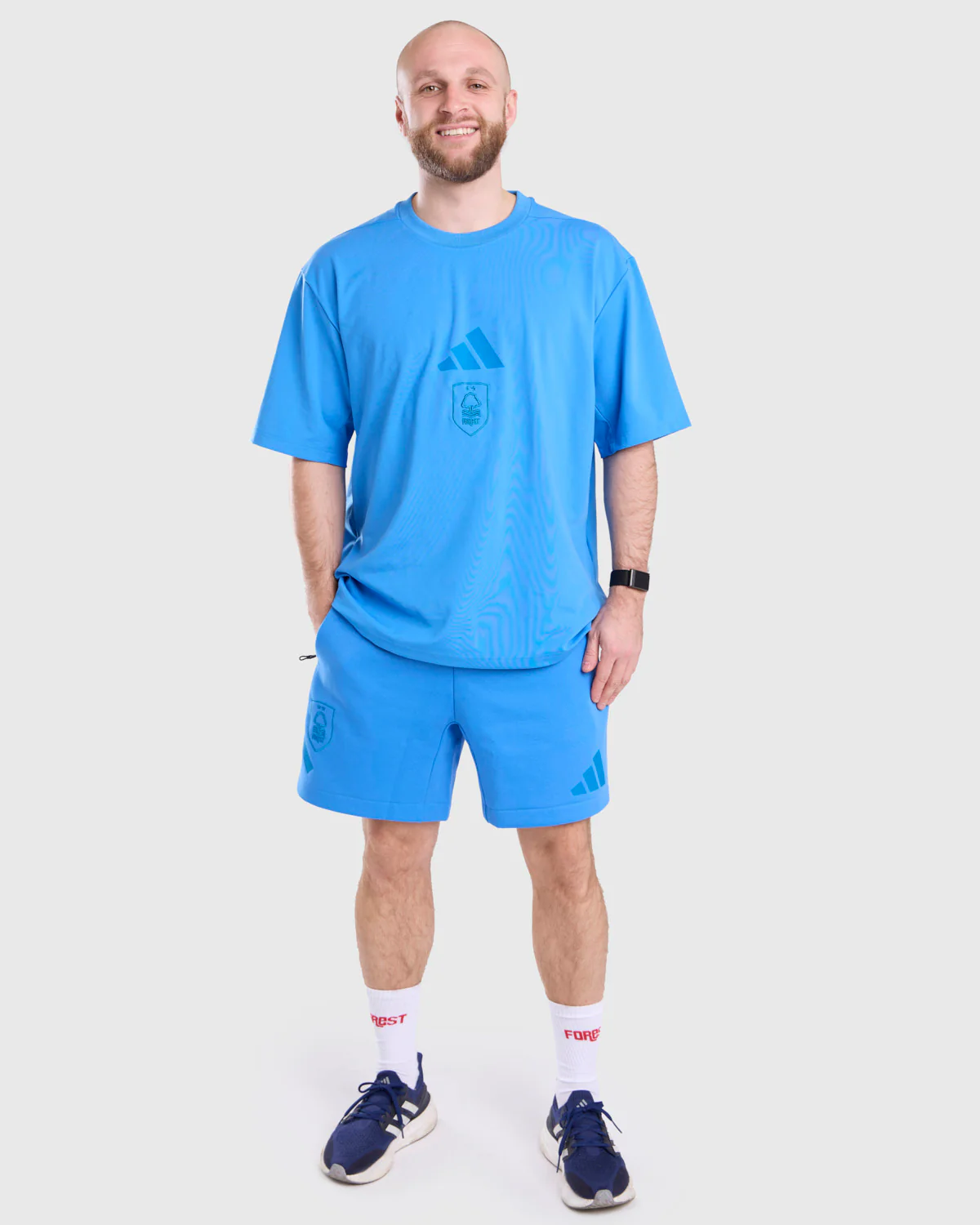 NFFC adidas Ray-Blue ZNE Shorts - Image 3
