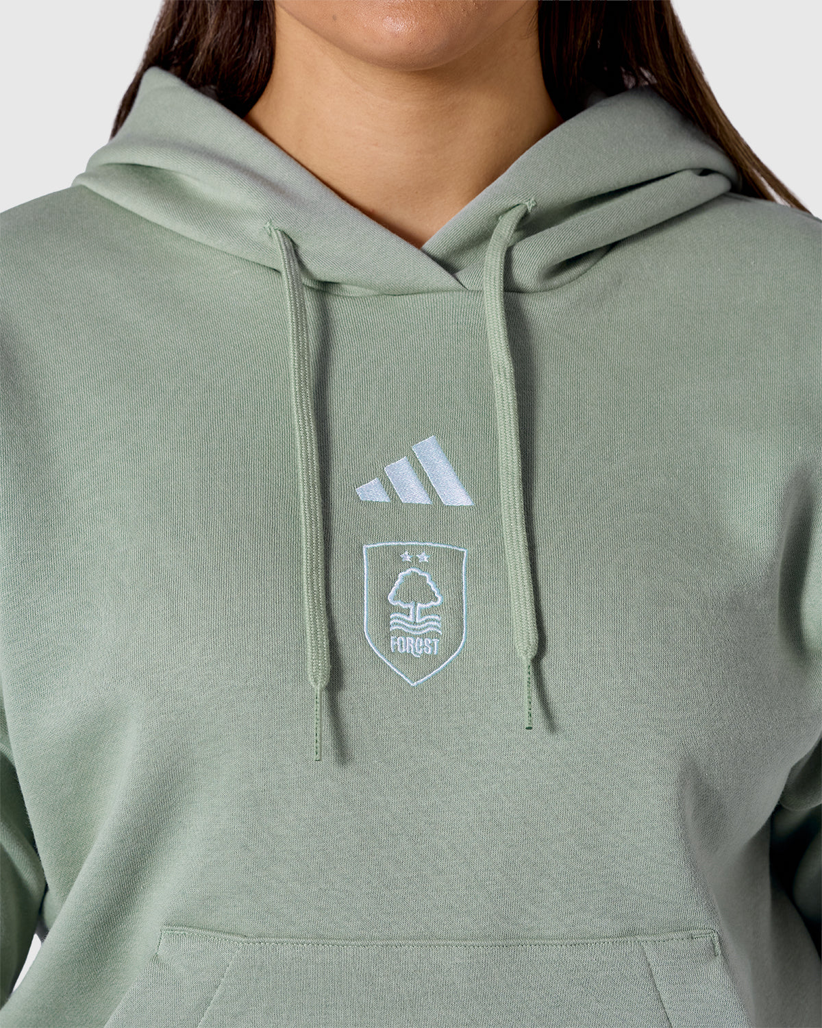 NFFC adidas Women's Sage 3-Stripe Hoodie - Image 3