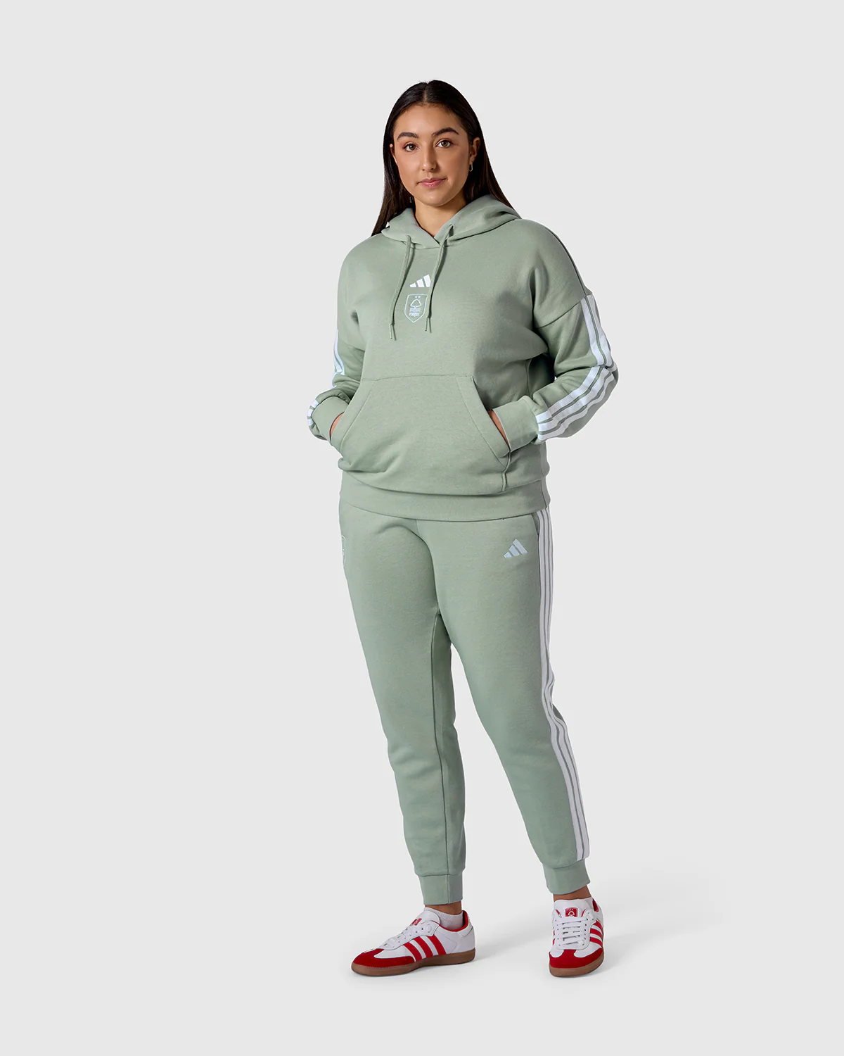 NFFC adidas Women's Sage 3-Stripe Hoodie - Image 6