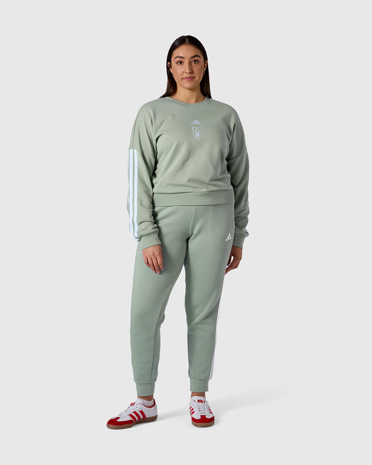NFFC adidas Women's Sage 3-Stripe Sweatshirt - Image 3
