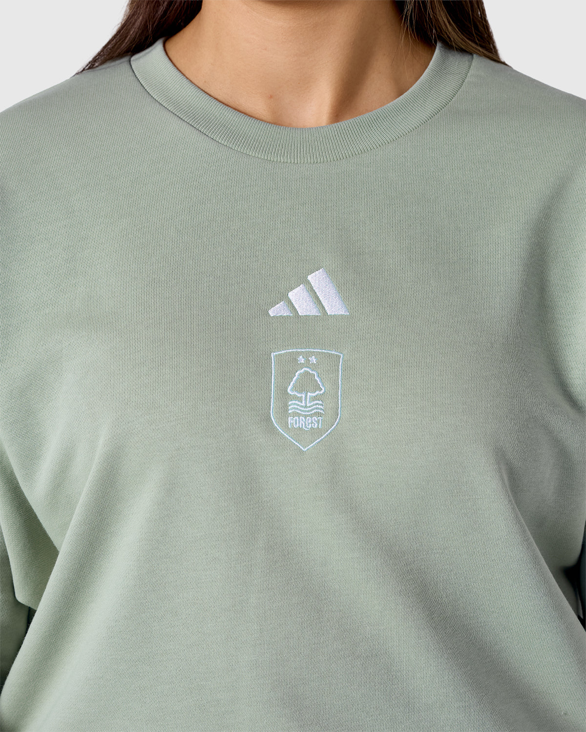 NFFC adidas Women's Sage 3-Stripe Sweatshirt - Image 4