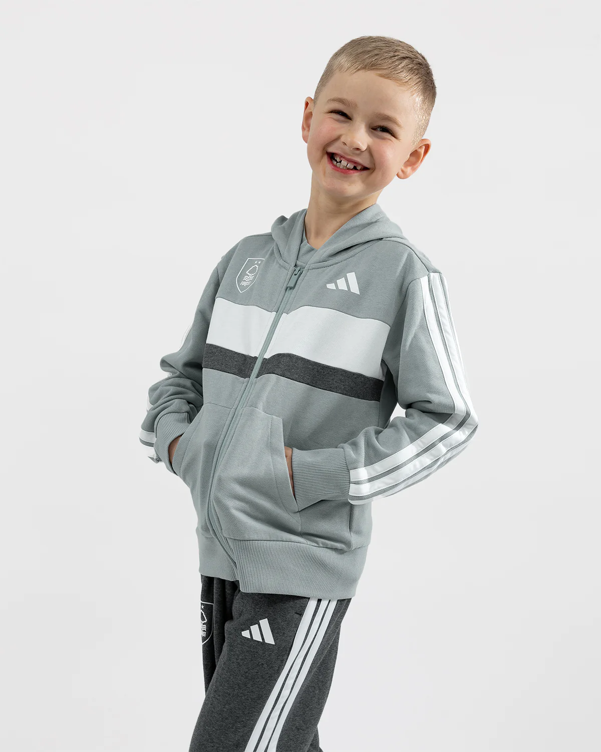 NFFC adidas Junior Sage Tibero Tracksuit - Image 4