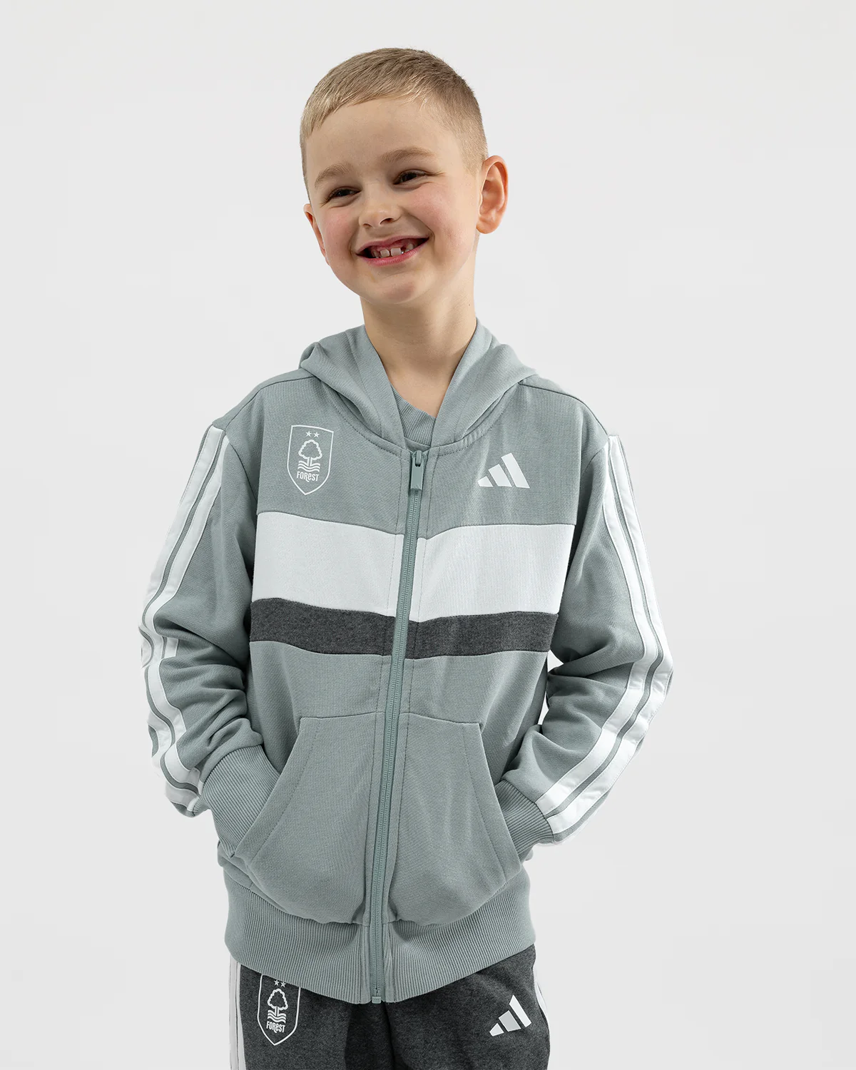 NFFC adidas Junior Sage Tibero Tracksuit - Image 5