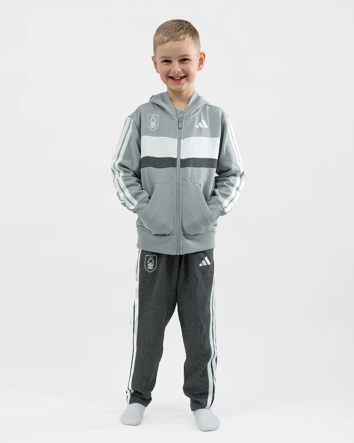 NFFC adidas Junior Sage Tibero Tracksuit - Image 6