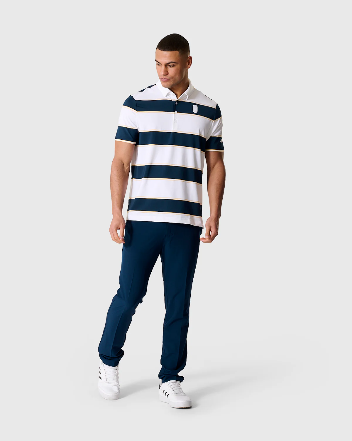 NFFC Adidas Ultimate365+ Jumbo Stripe Polo - Image 3