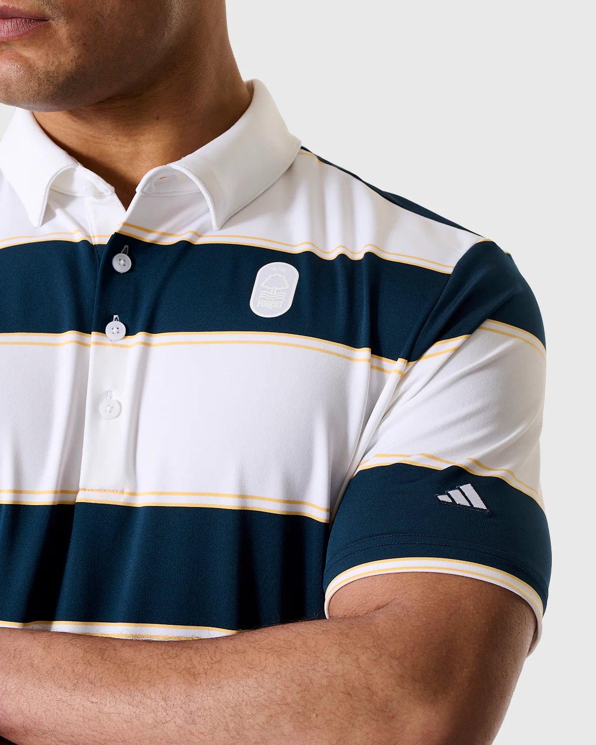 NFFC Adidas Ultimate365+ Jumbo Stripe Polo - Image 4