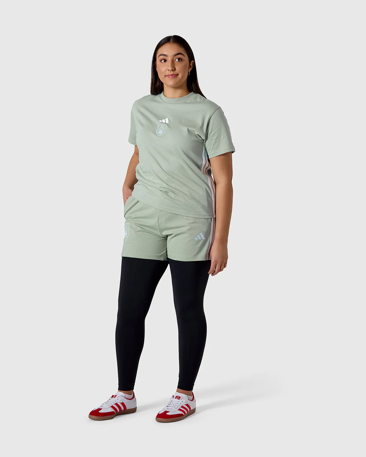 NFFC adidas Women's Sage 3-Stripe T-Shirt - Image 4