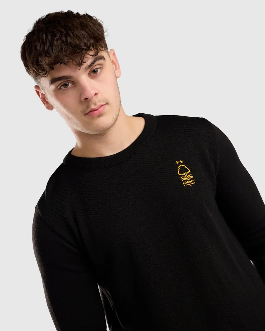 NFFC Black Essential Knit Crewneck - Image 2