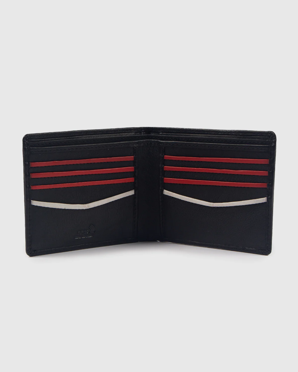 NFFC Black Leather Stitch Wallet - Image 2