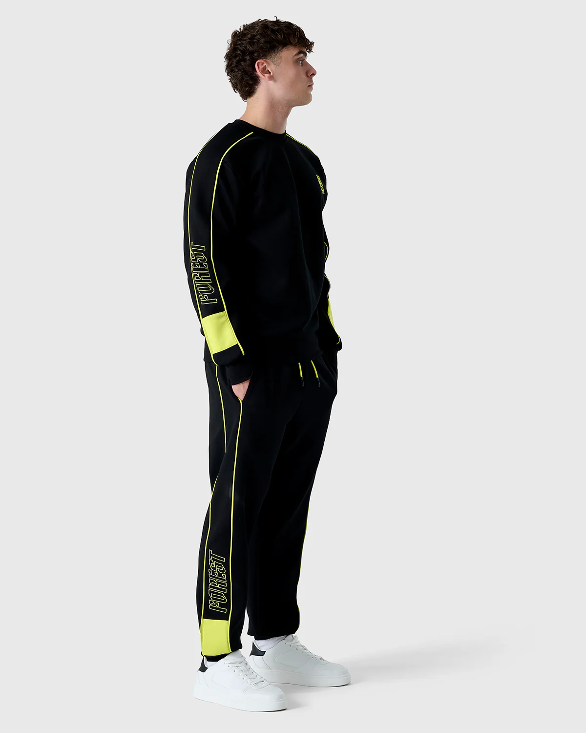 NFFC Black Neon Pop Crewneck Sweatshirt - Image 3