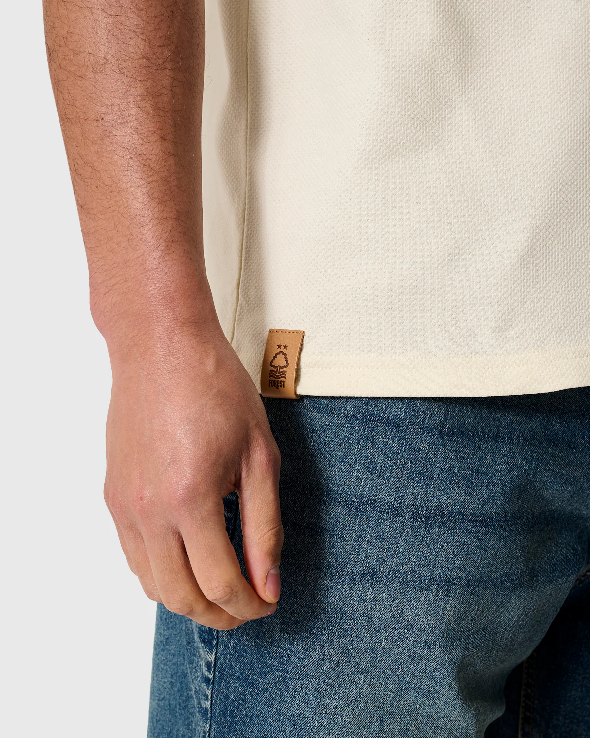 NFFC Khaki Classic Ecru Bubble Knit T-Shirt - Image 5