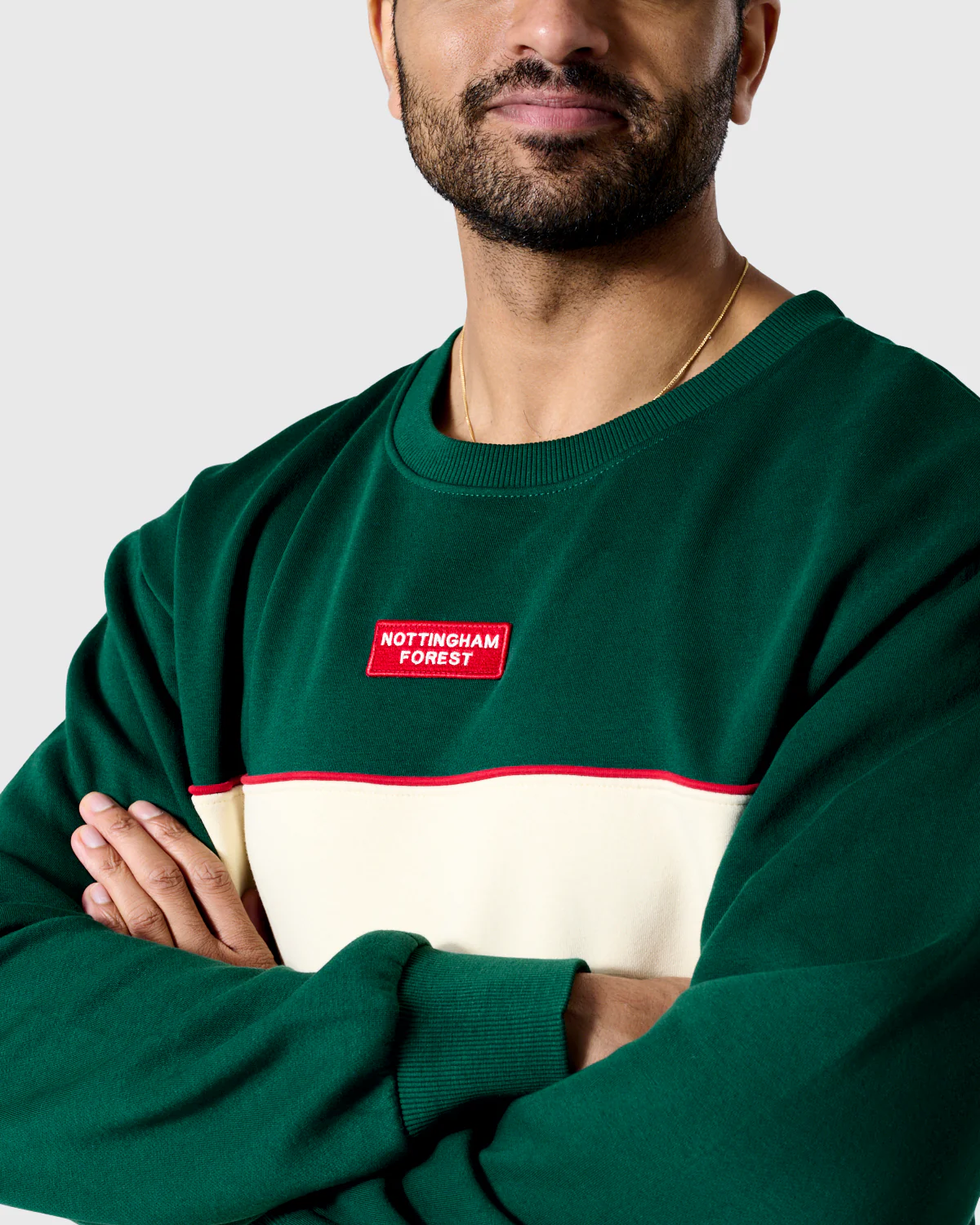 NFFC Original Reds Panelled Sweatshirt - Image 4