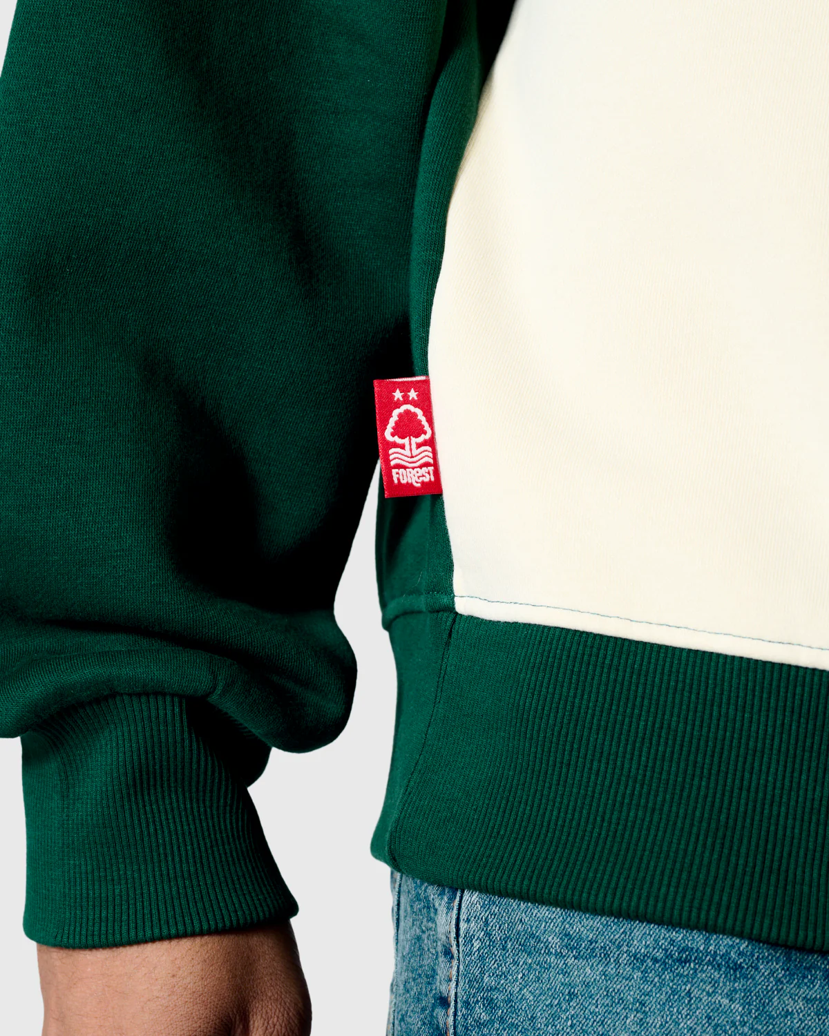 NFFC Original Reds Panelled Sweatshirt - Image 6