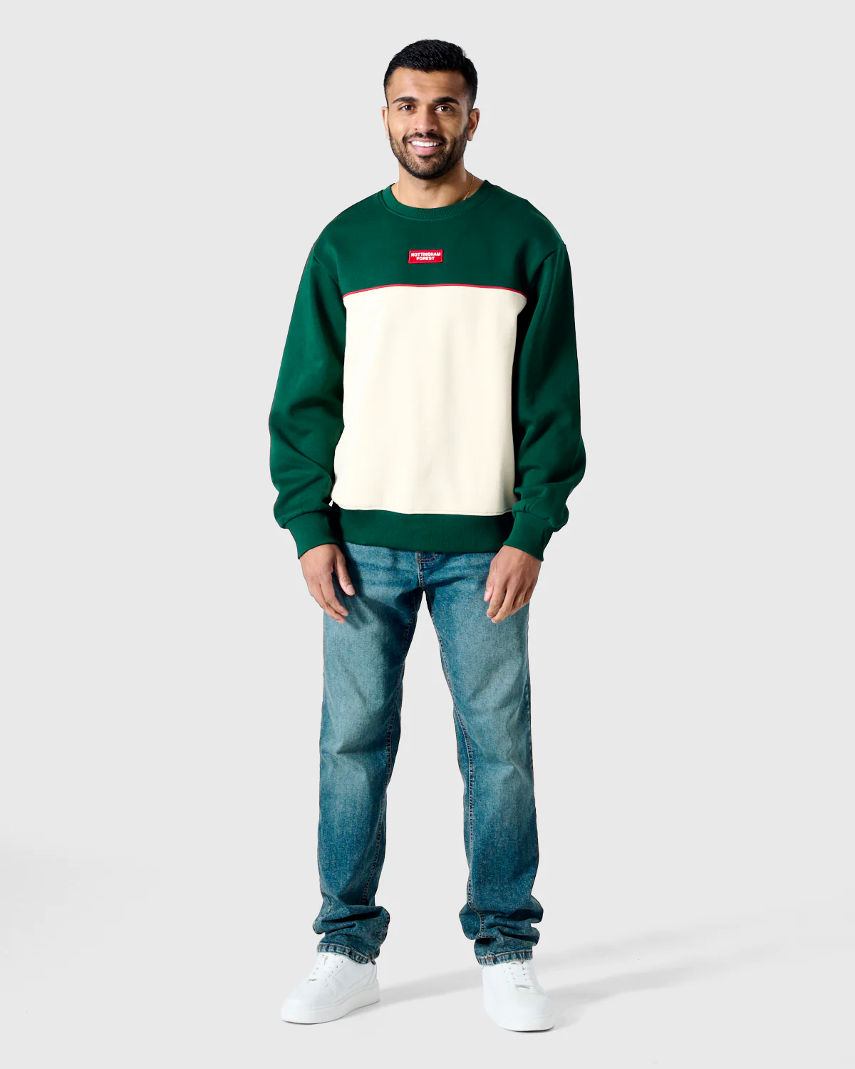 NFFC Original Reds Panelled Sweatshirt - Image 7