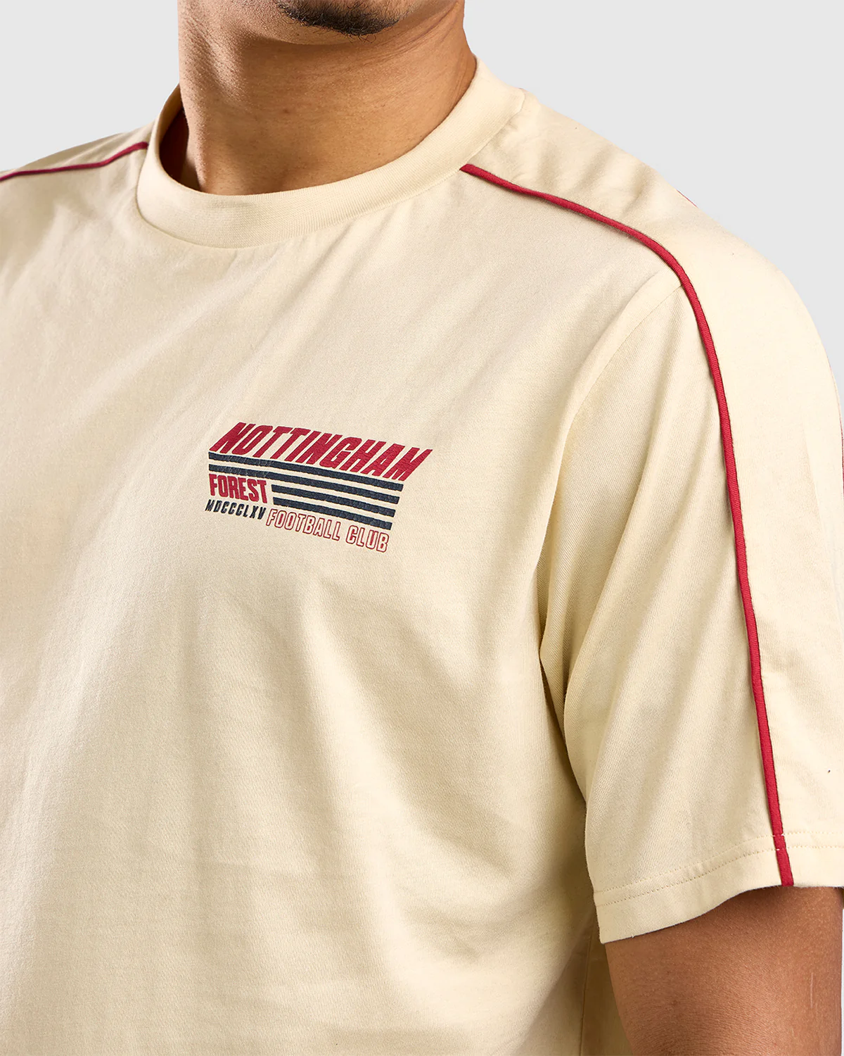 NFFC Ecru Racing Relaxed T-Shirt - Image 3