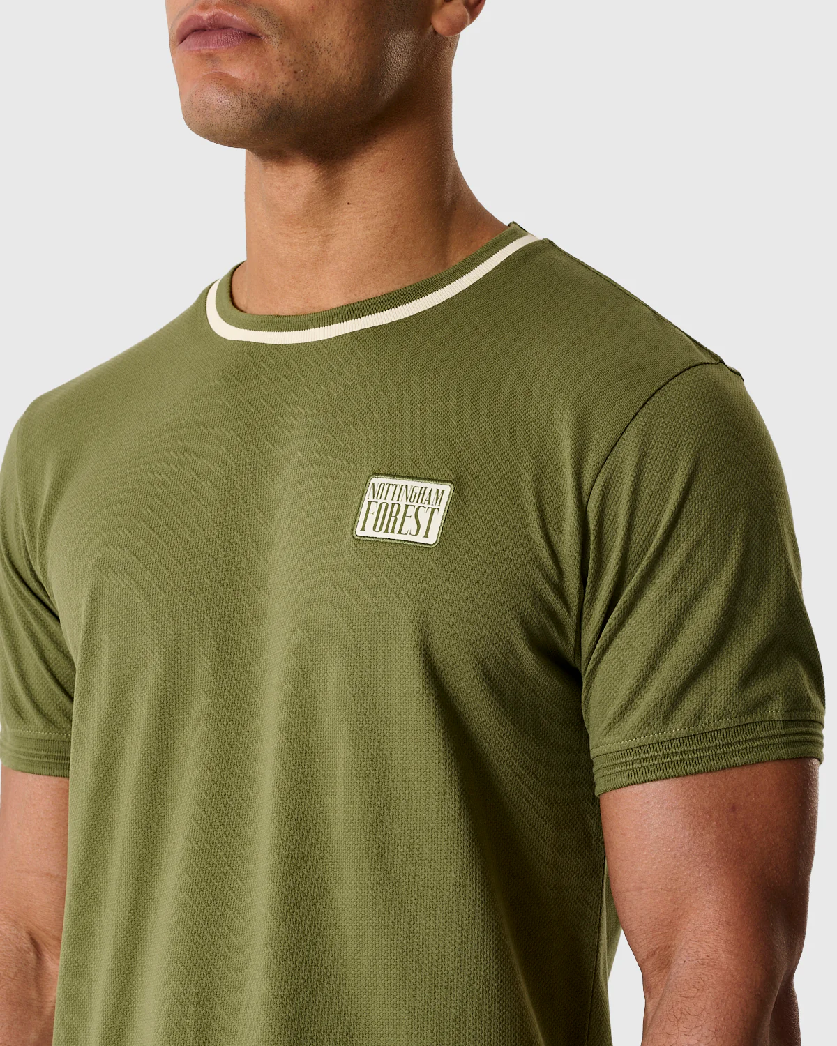 NFFC Khaki Classic Bubble Knit T-Shirt - Image 4