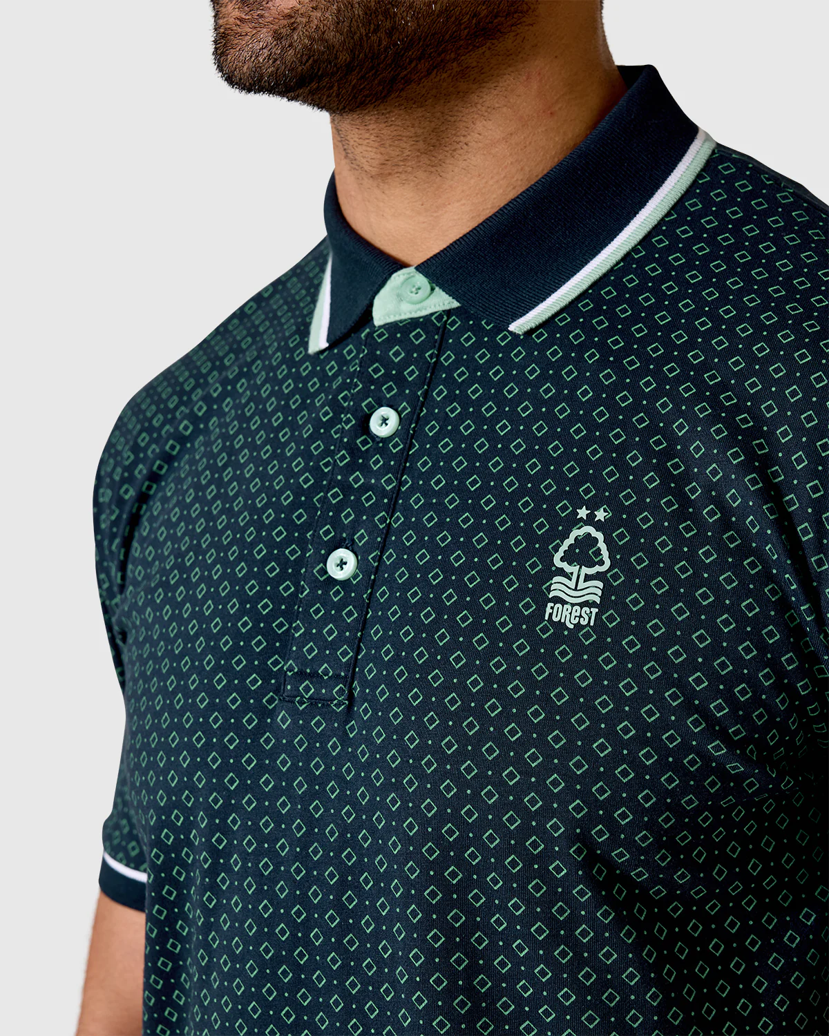 NFFC Navy Bridgford AOP Polo - Image 4