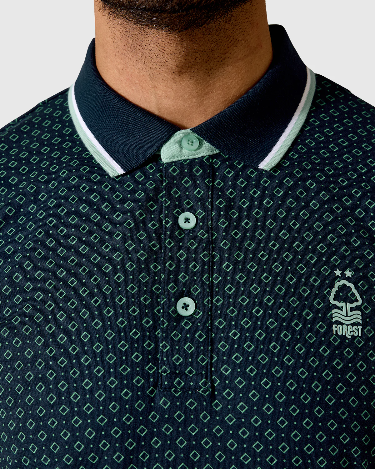 NFFC Navy Bridgford AOP Polo - Image 5