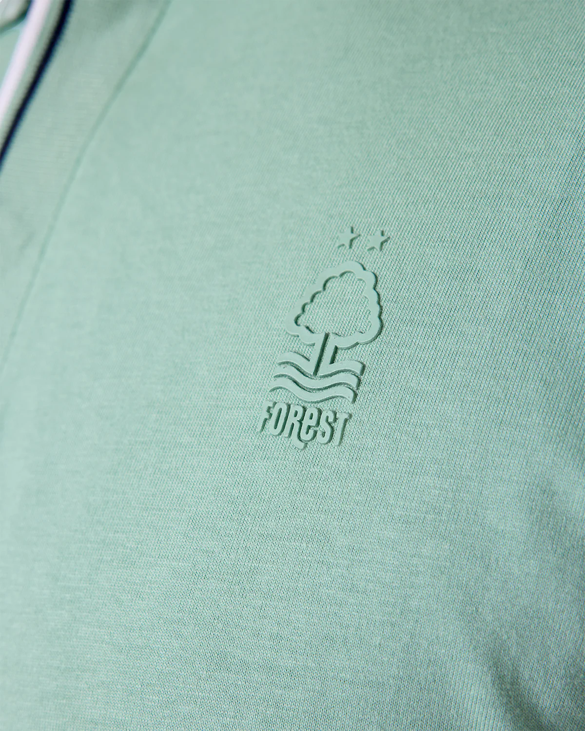 NFFC Light Teal Bridgford Tipped Polo - Image 5