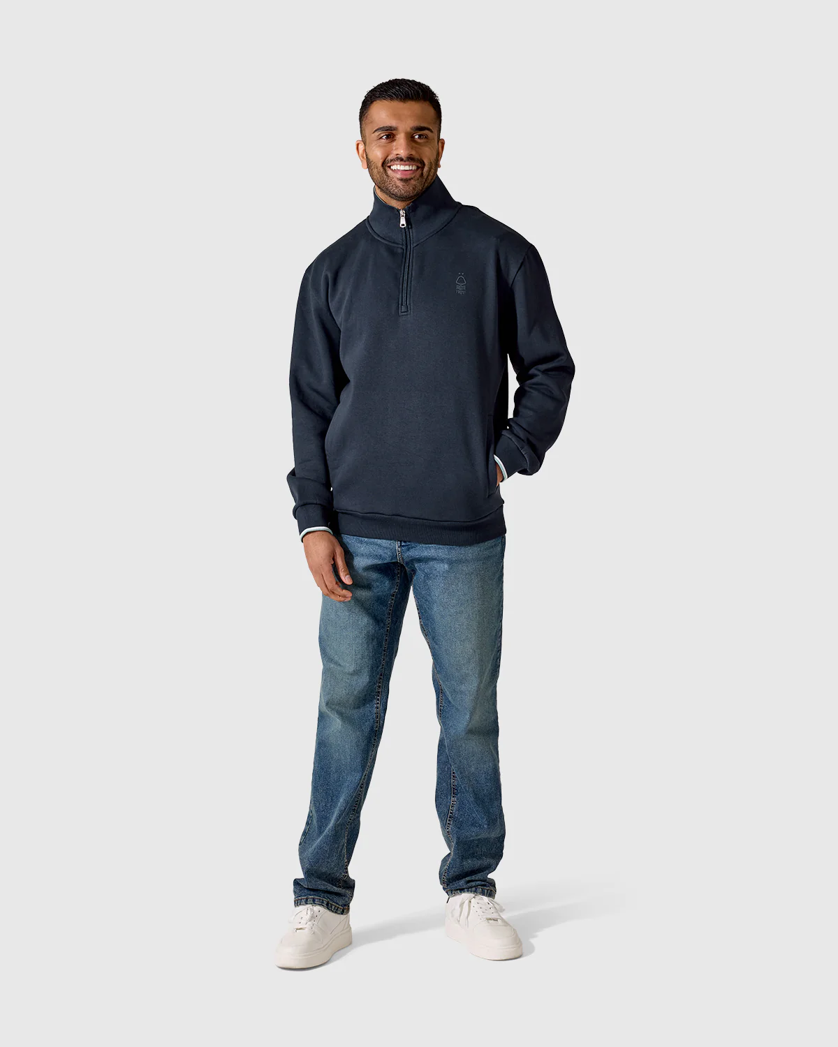 NFFC Navy Bridgford 1/4 Zip Top - Image 3