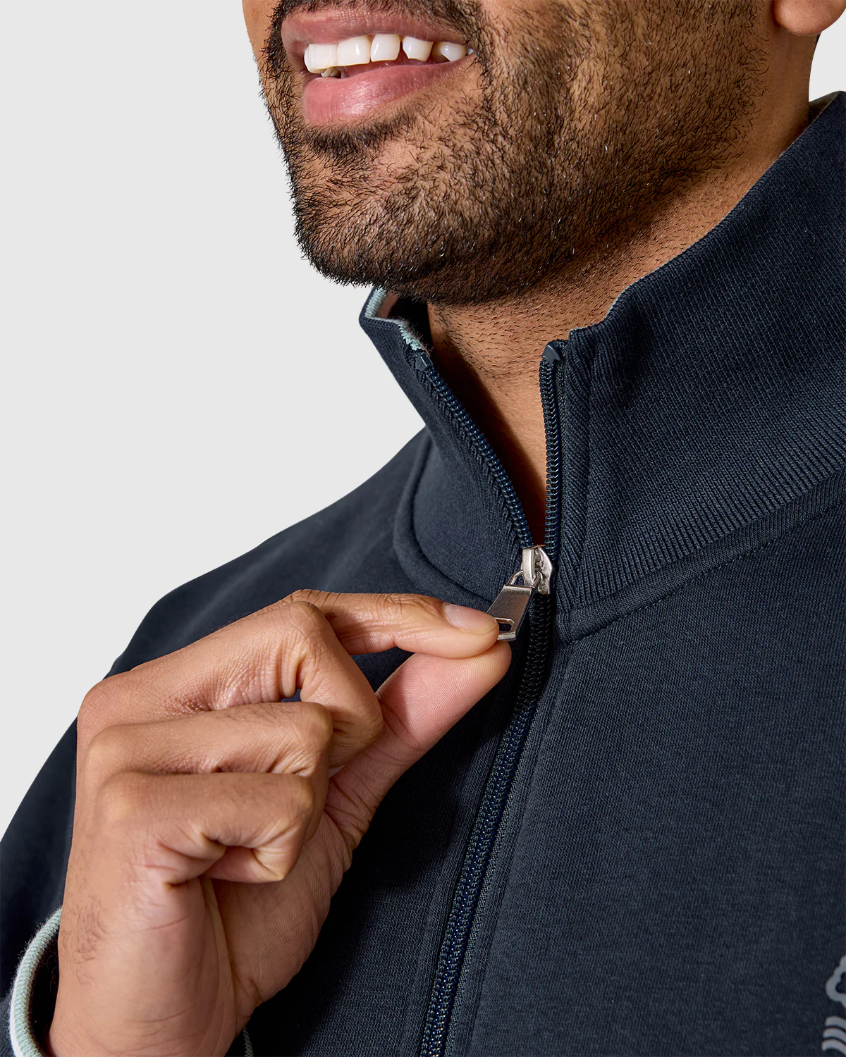 NFFC Navy Bridgford 1/4 Zip Top - Image 6
