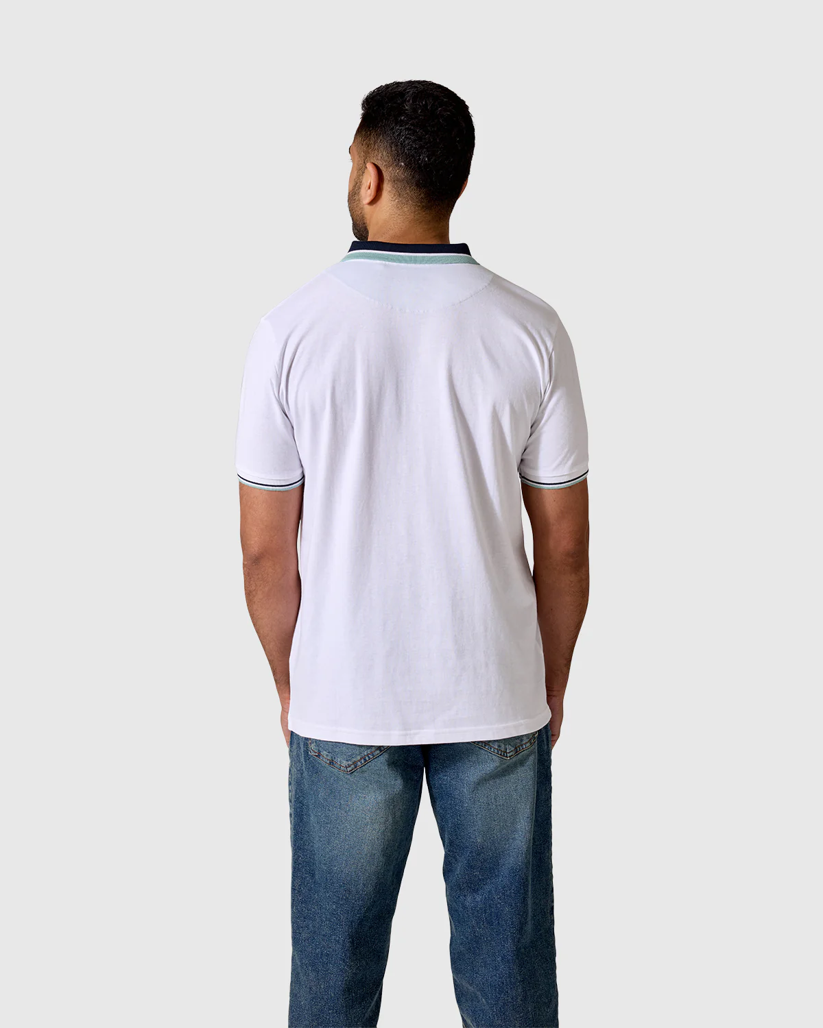 NFFC White Bridgford Tipped Polo - Image 2