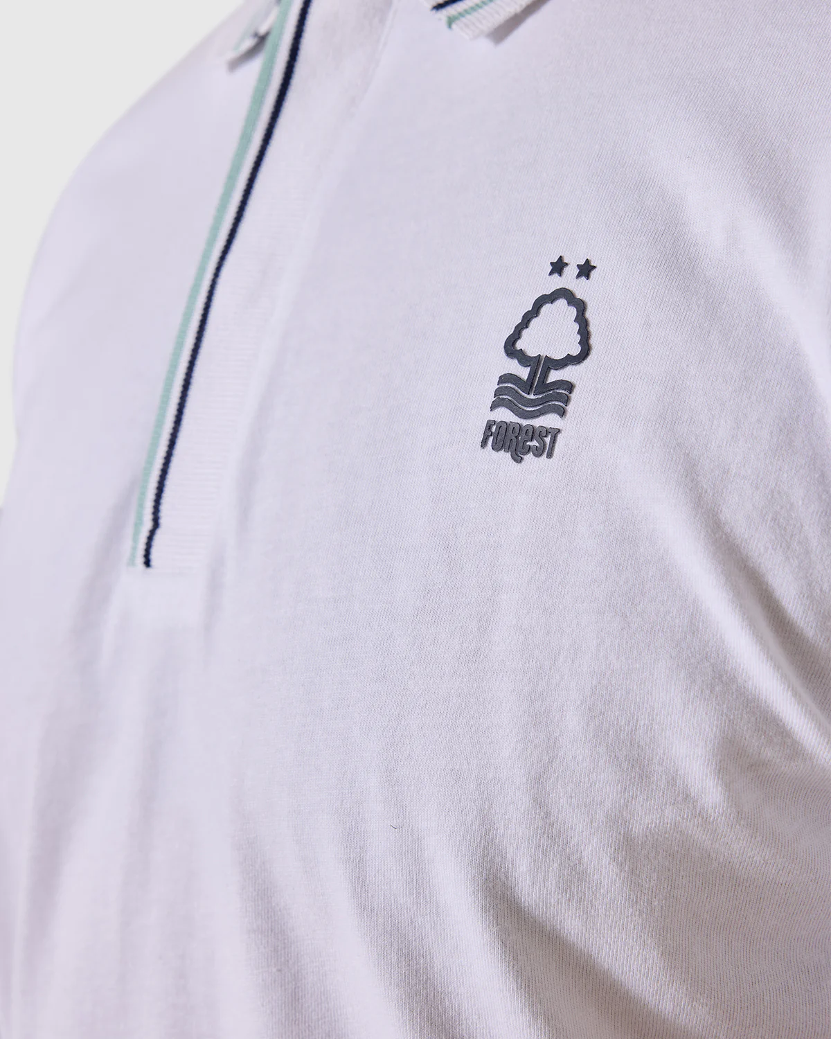 NFFC White Bridgford Tipped Polo - Image 5