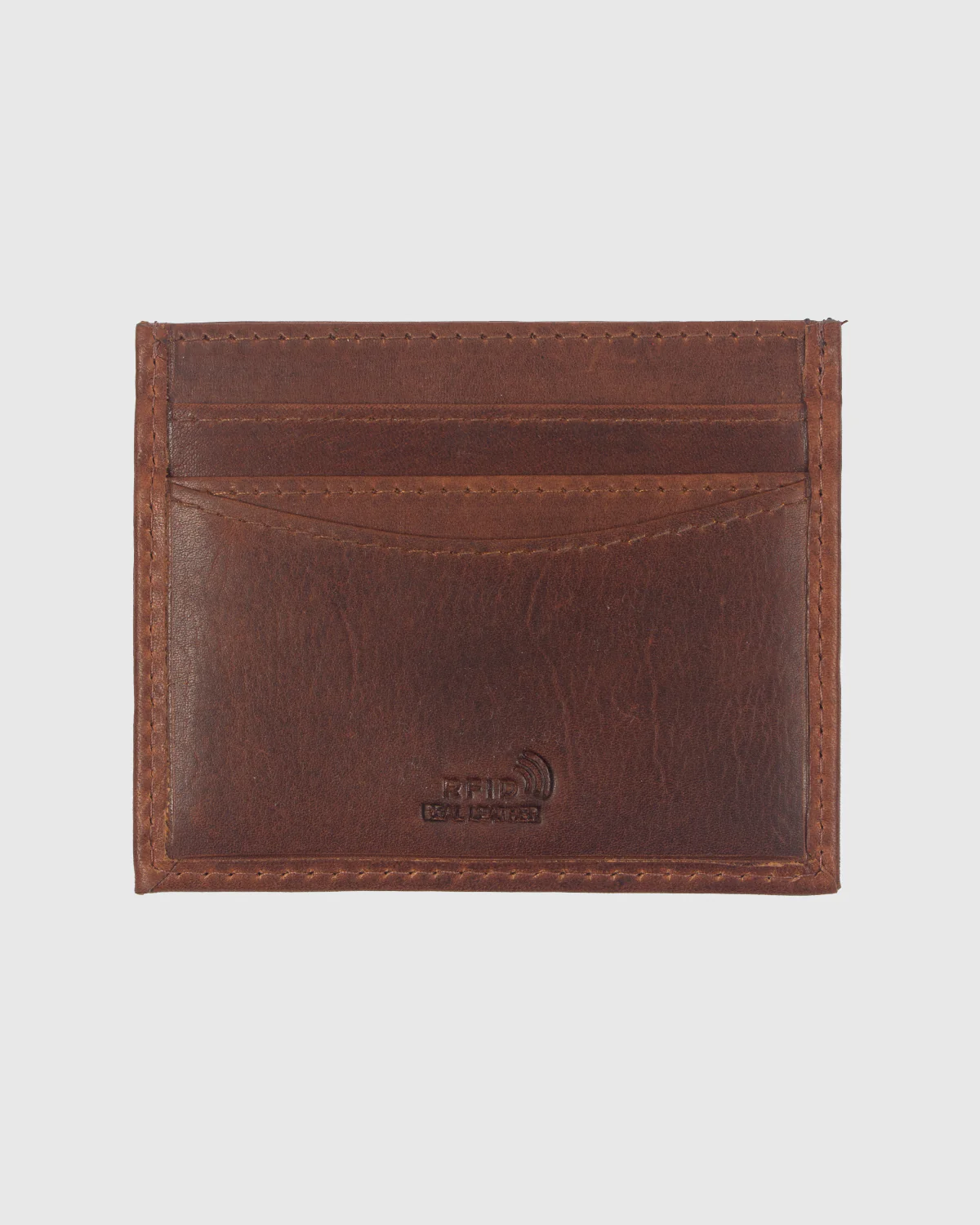 NFFC Brown Leather Card Holder - Image 2