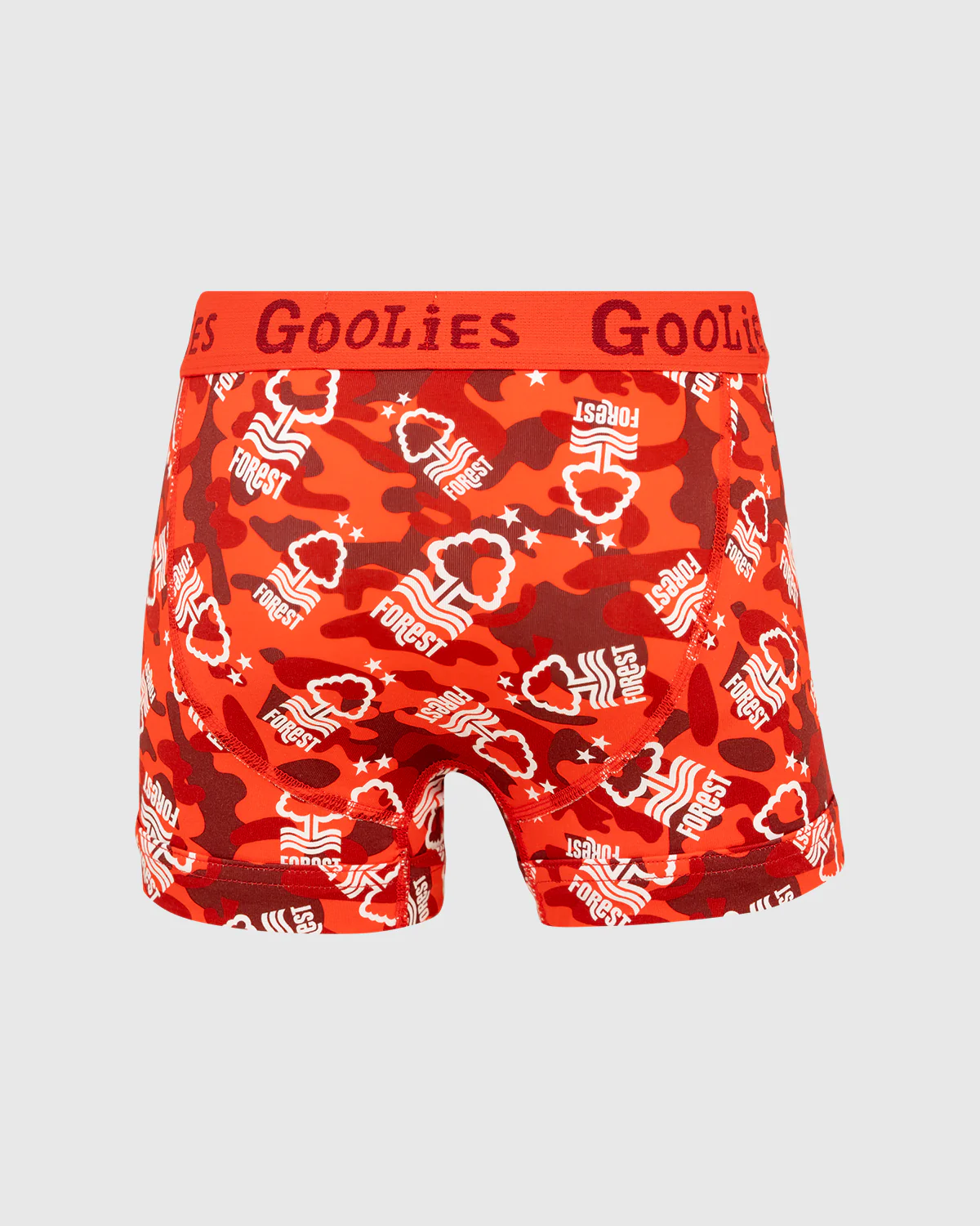 NFFC Goolies Junior Red Camo Boxer Shorts - Image 2