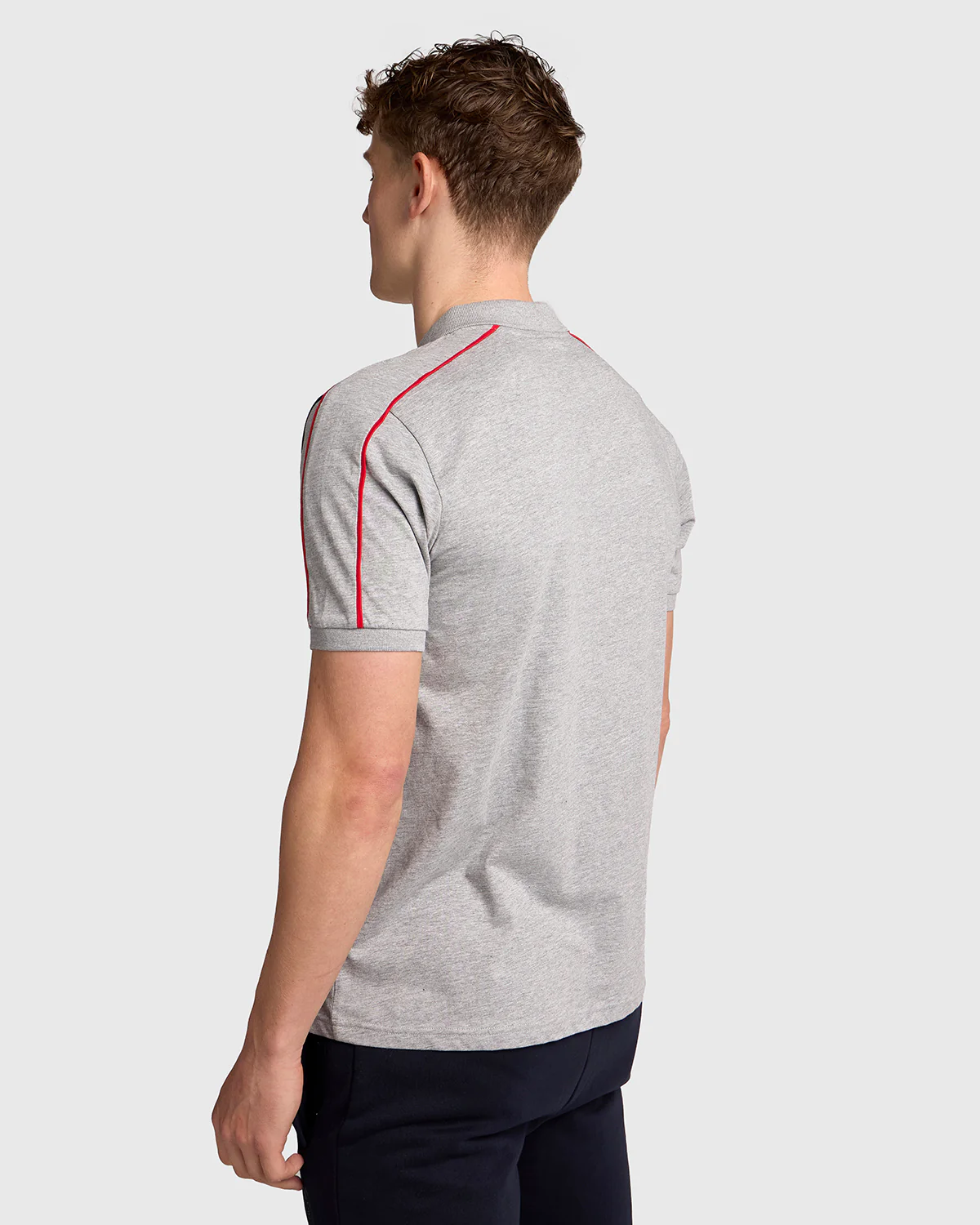 NFFC Grey Club Colours Shoulder Panel Polo - Image 2