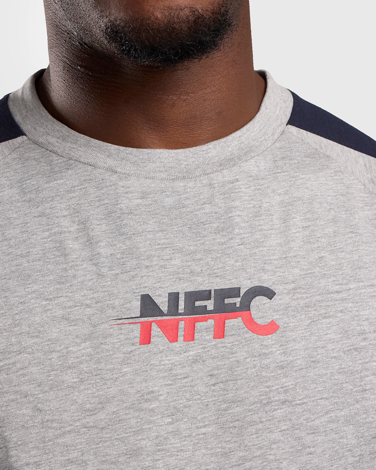 NFFC Grey Club Colours Shoulder Panel T-Shirt - Image 3