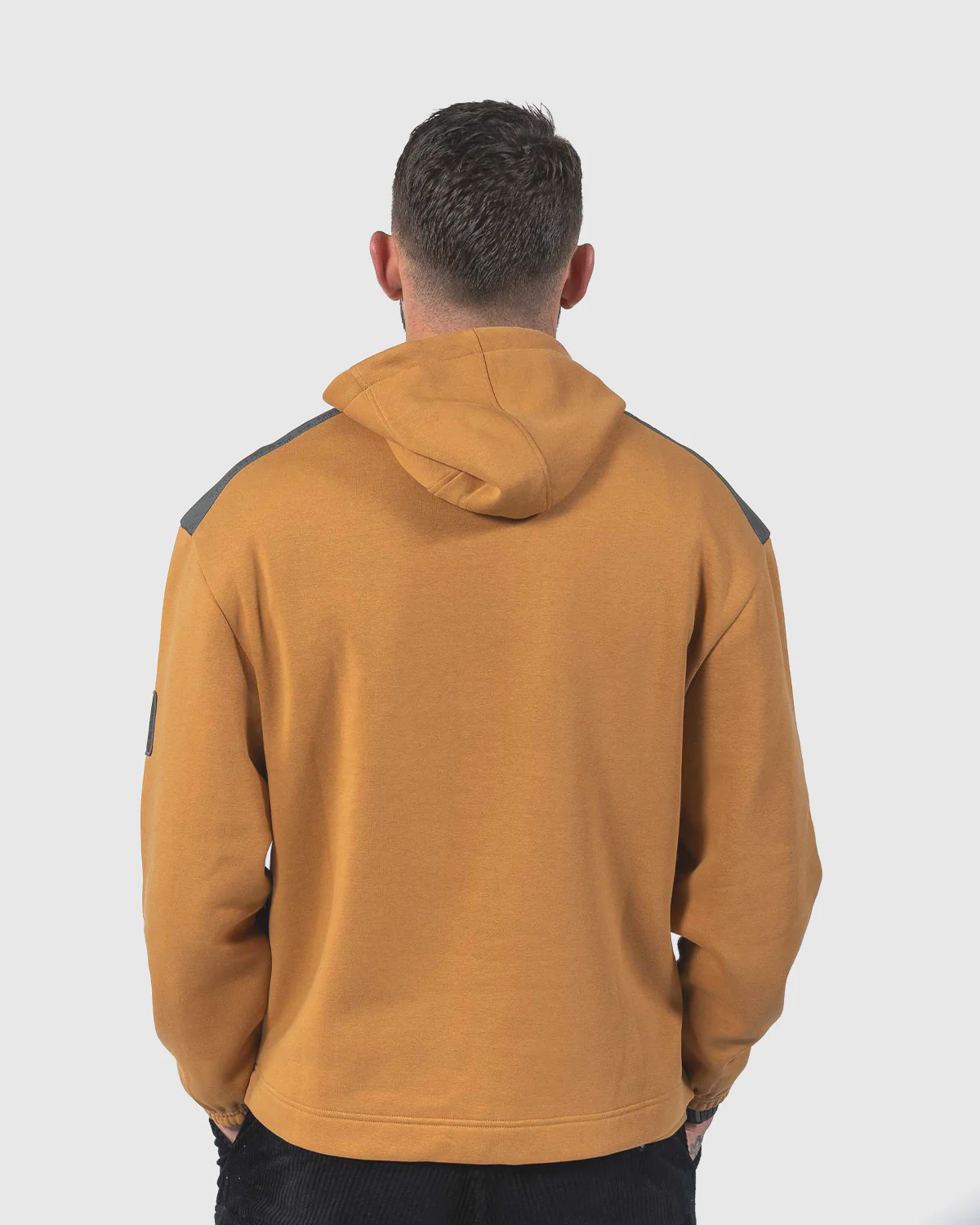 NFFC City Ground Brown 1/4 Zip Hoodie - Image 3