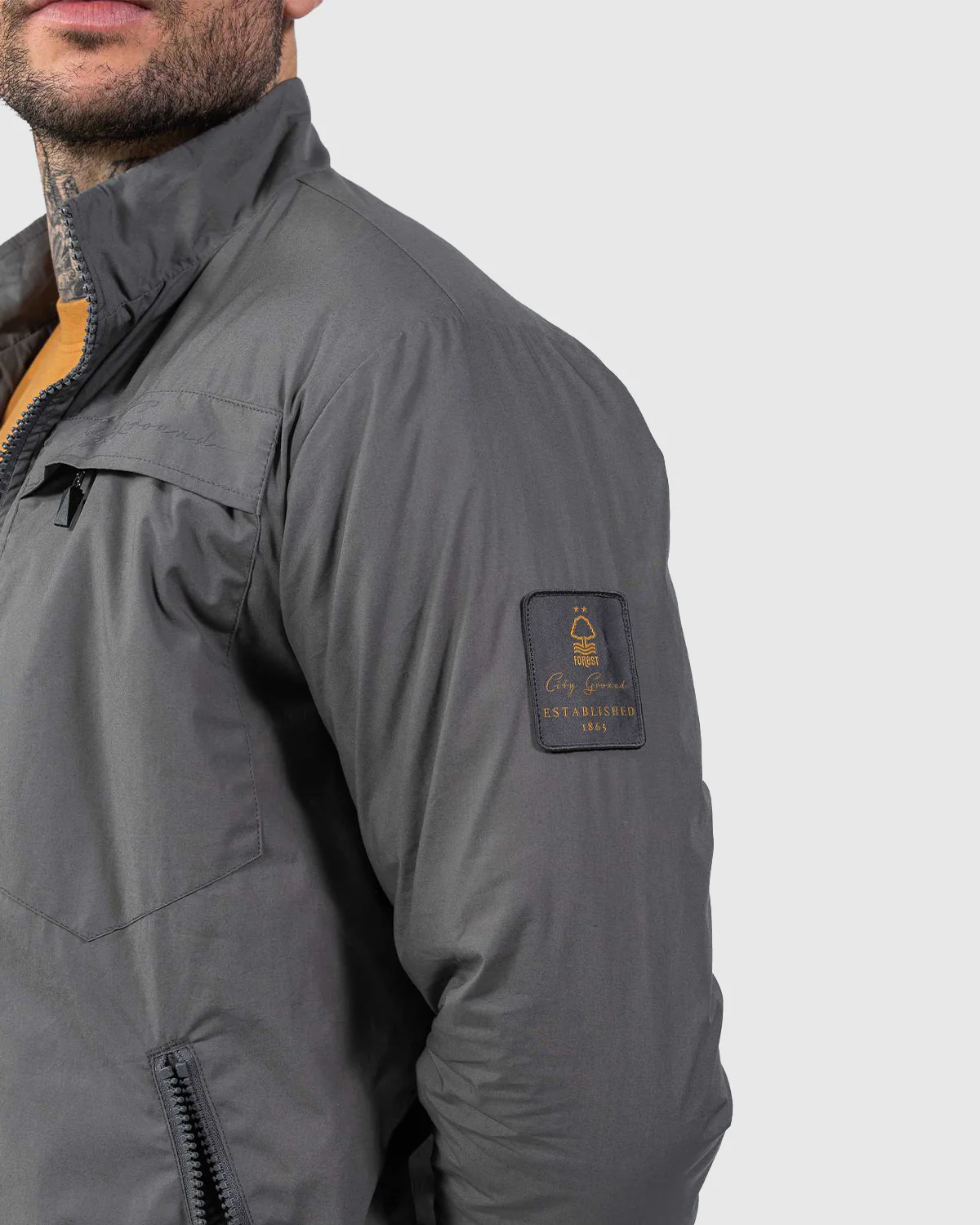 NFFC City Ground Charcoal Jacket - Image 2