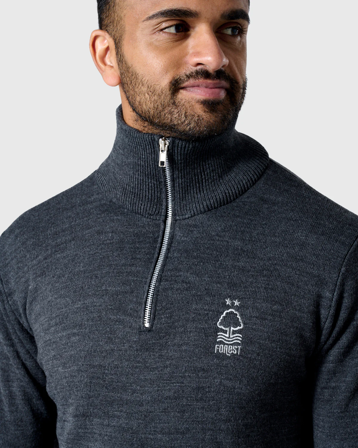 NFFC Charcoal Essential Knit 1/4 Zip - Image 5