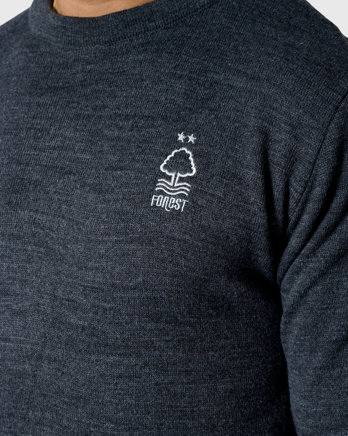 NFFC Charcoal Essential Knit Crewneck - Image 2