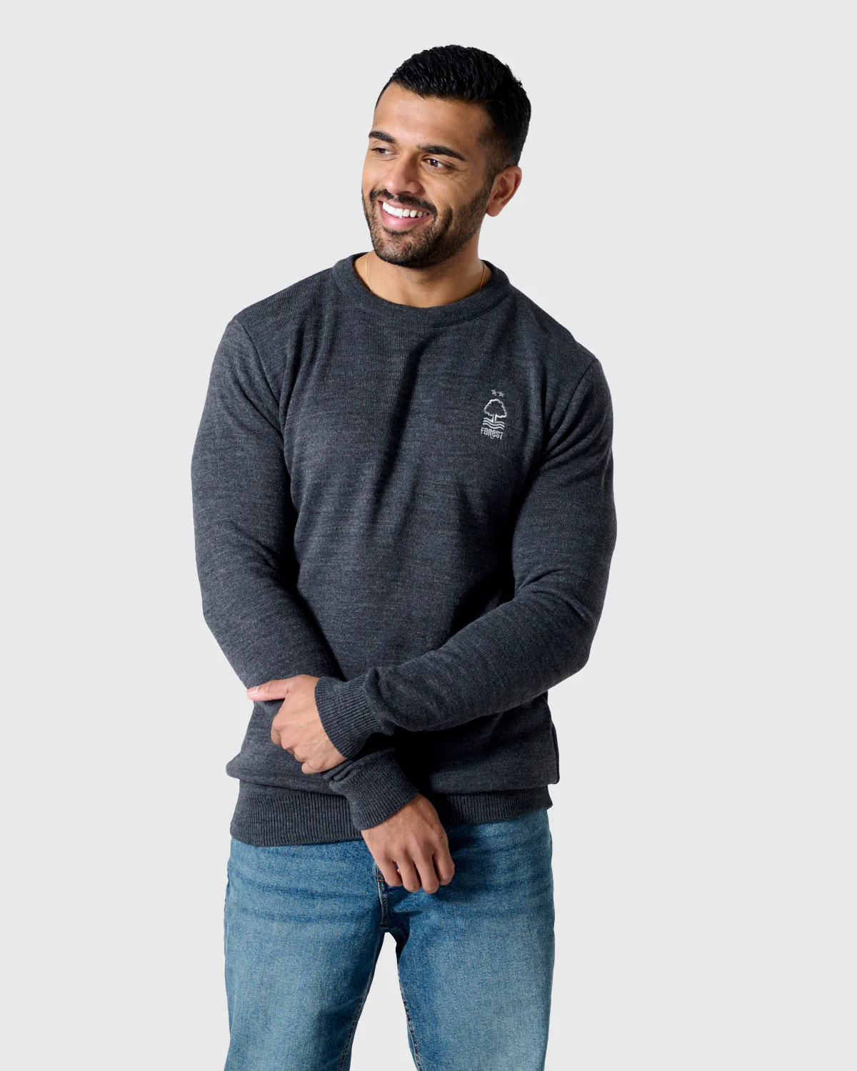 NFFC Charcoal Essential Knit Crewneck - Image 5