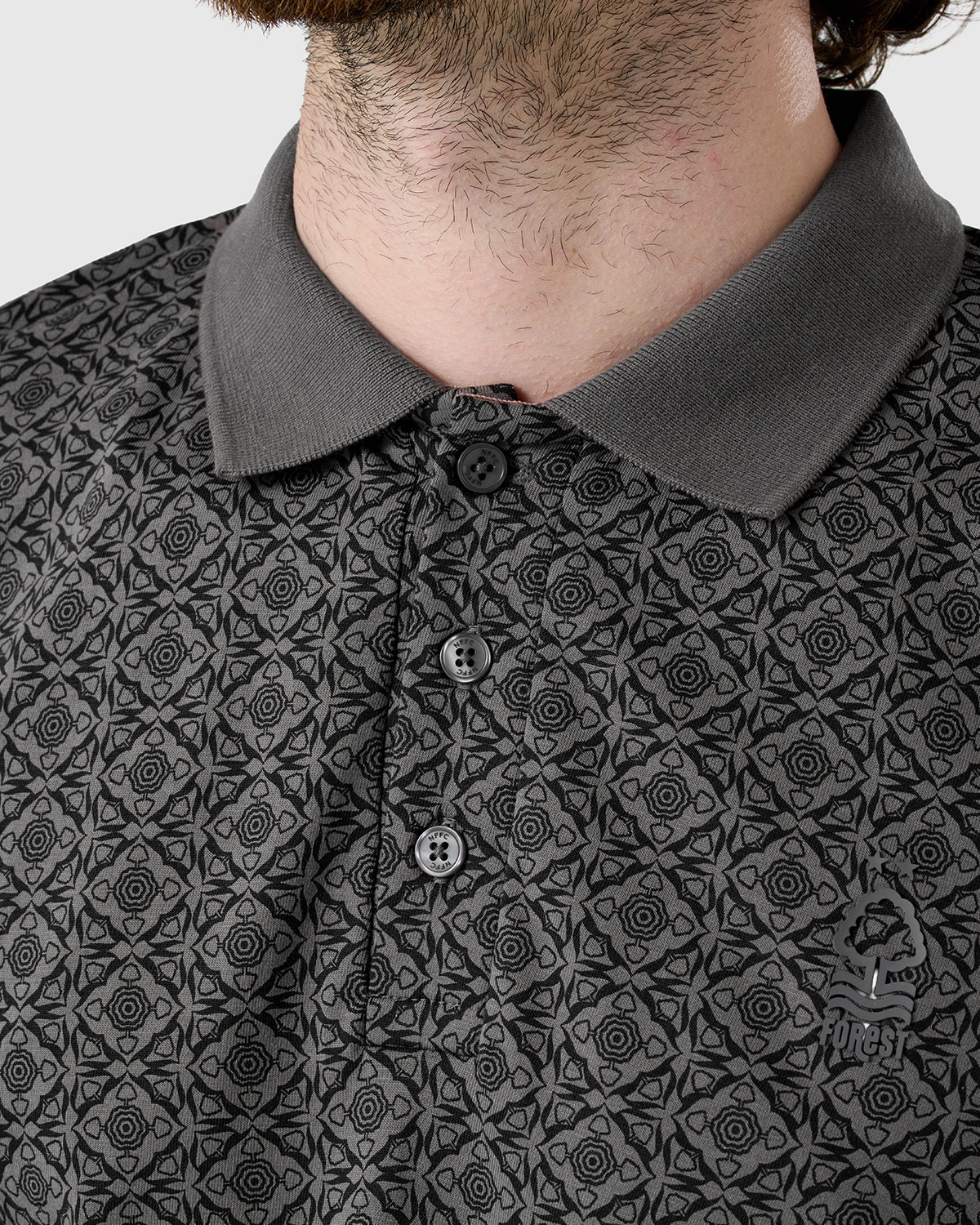 NFFC Charcoal Weekend Edit AOP Polo - Image 6