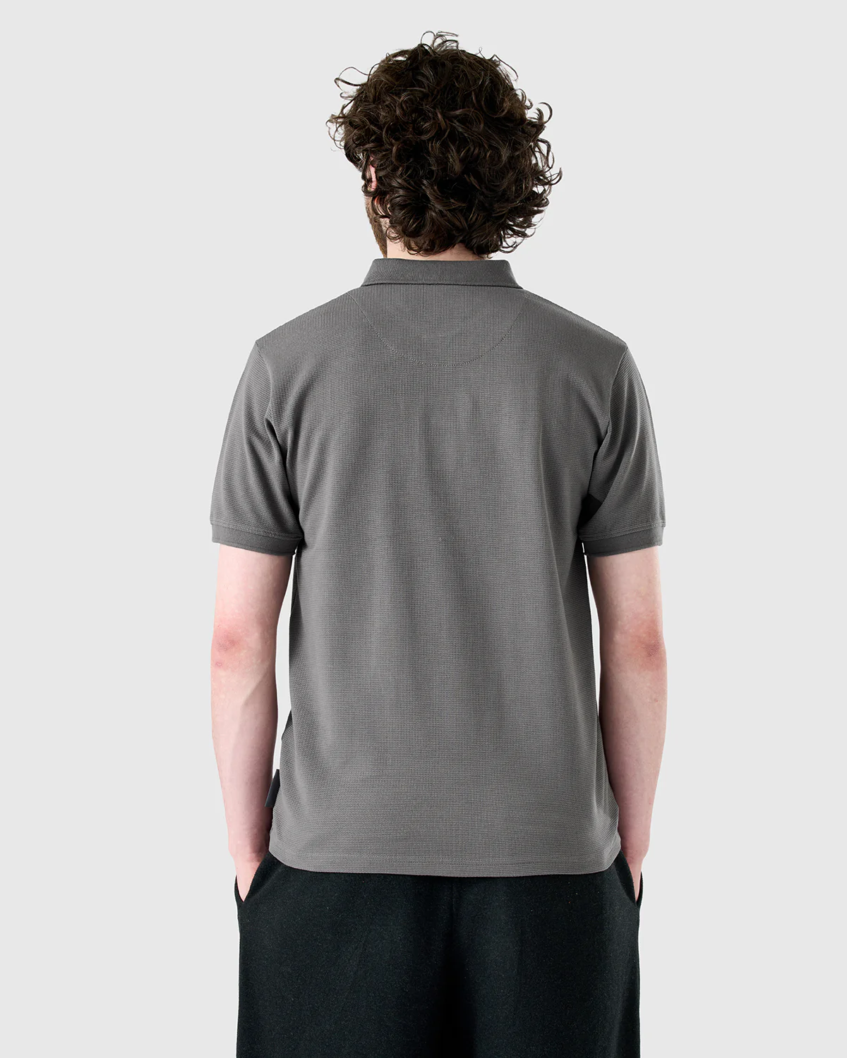 NFFC Charcoal Weekend Edit Waffle Polo - Image 4