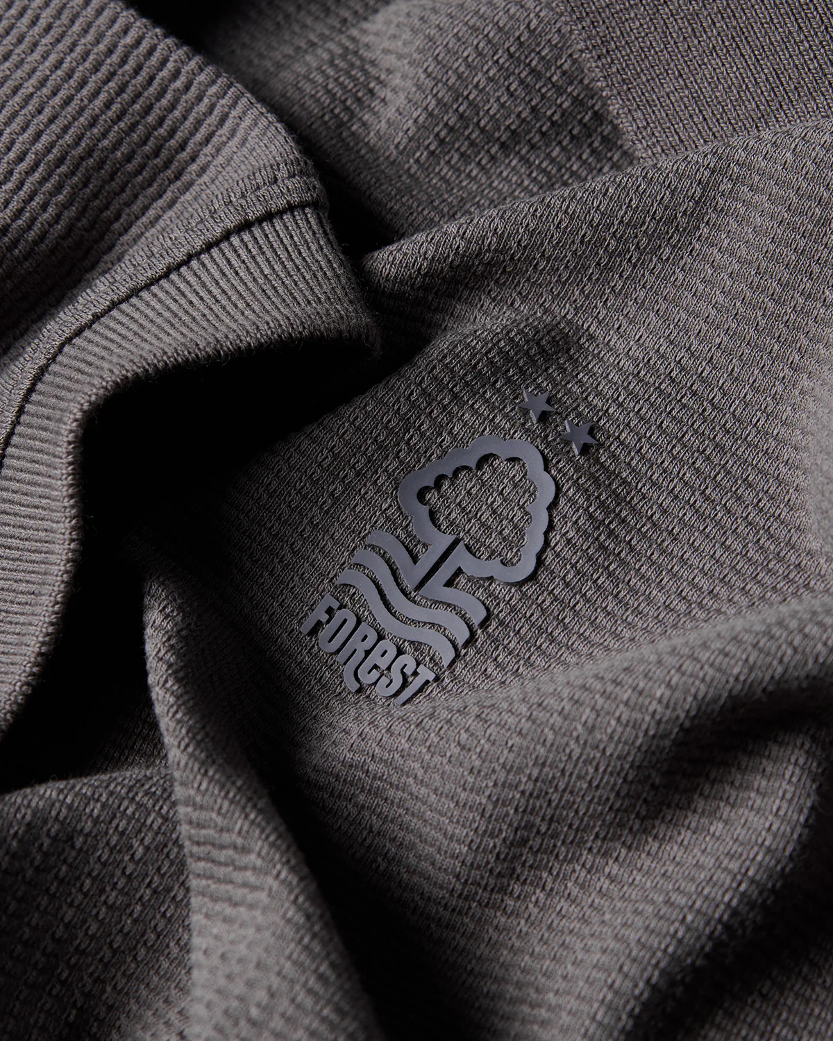 NFFC Charcoal Weekend Edit Waffle Polo - Image 6