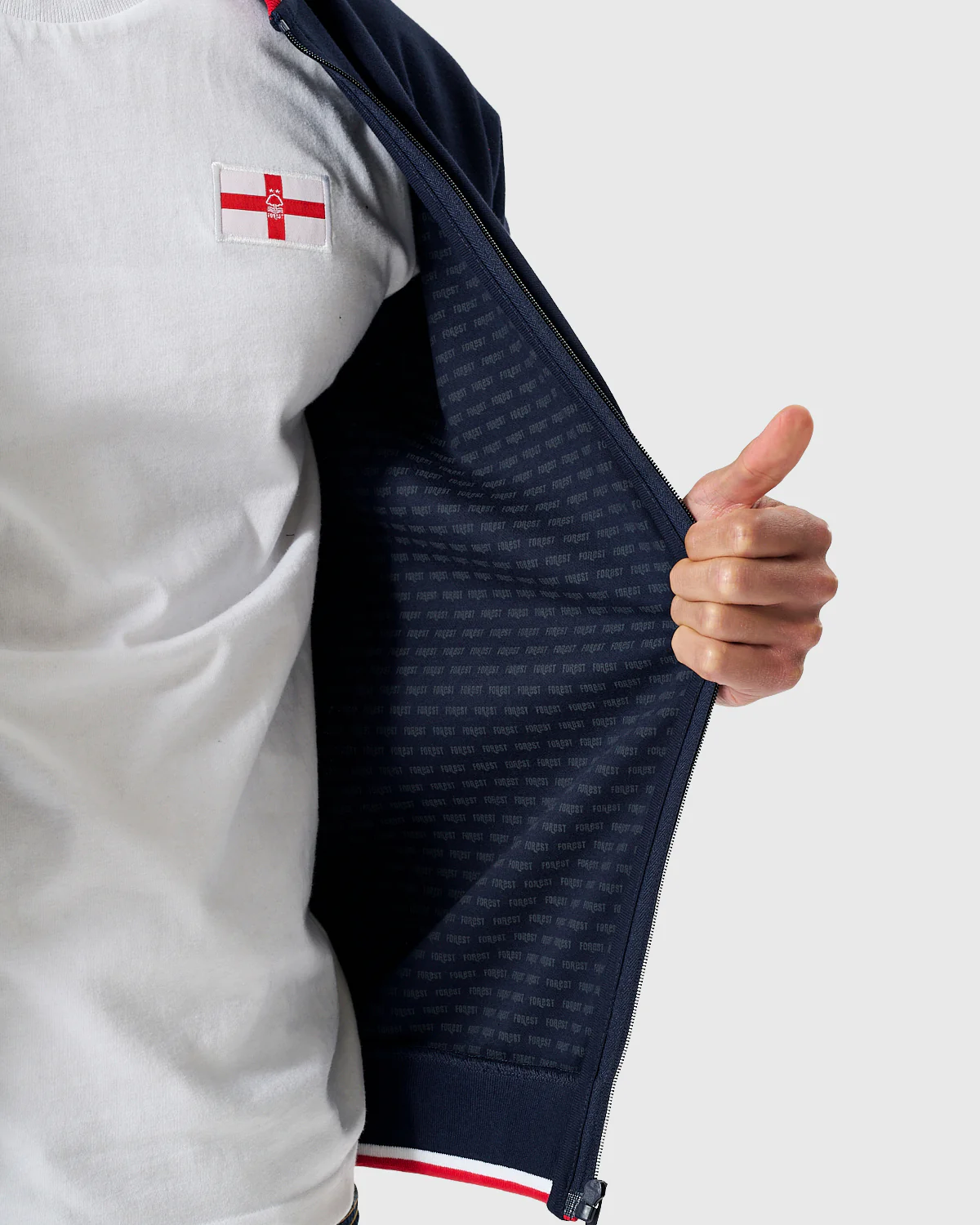 NFFC Navy Club & Country Bomber Jacket - Image 8