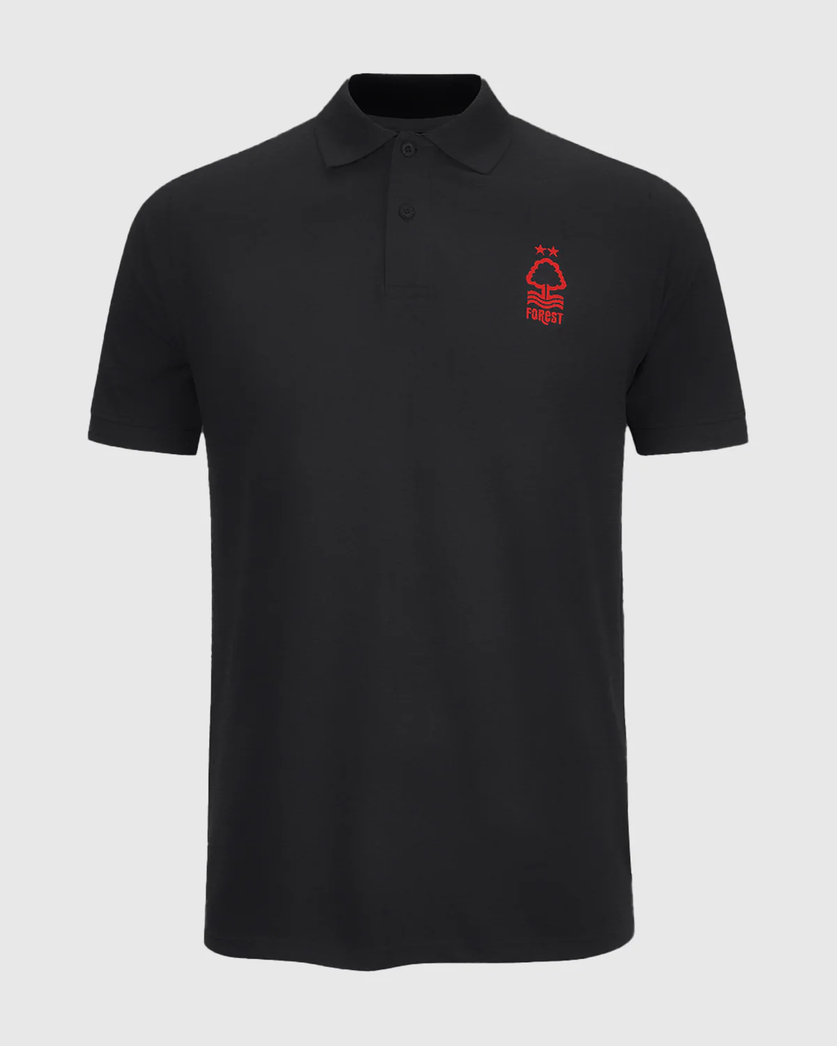 NFFC Black Essential Crest Polo
