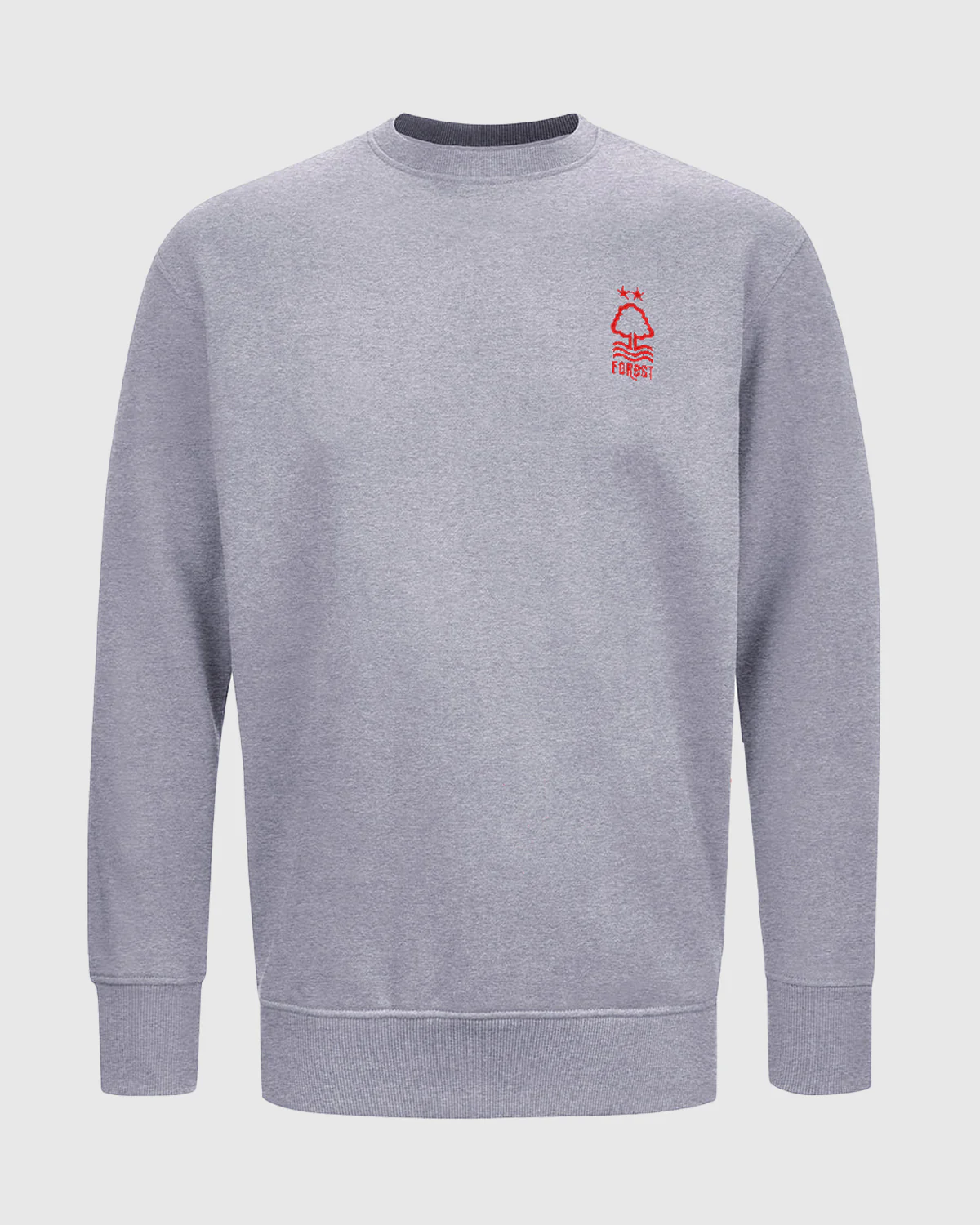 NFFC Grey Essential Crest Crew Neck Sweatshirt