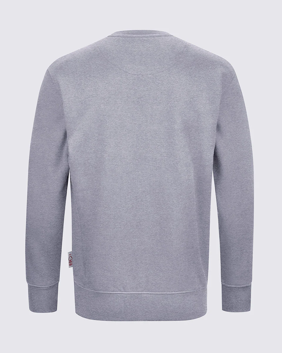 NFFC Grey Essential Crest Crew Neck Sweatshirt - Image 2