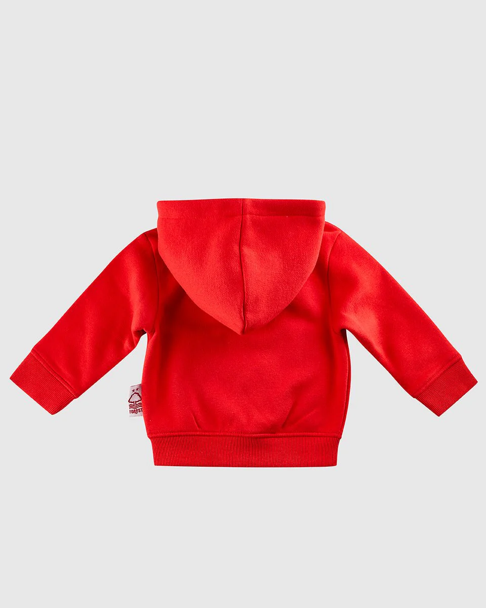 NFFC Infant Red Essential Crest Full Zip Hoodie - Image 2