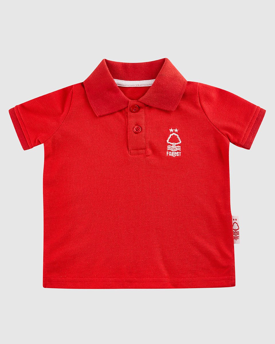 NFFC Infant Red Essential Crest Polo