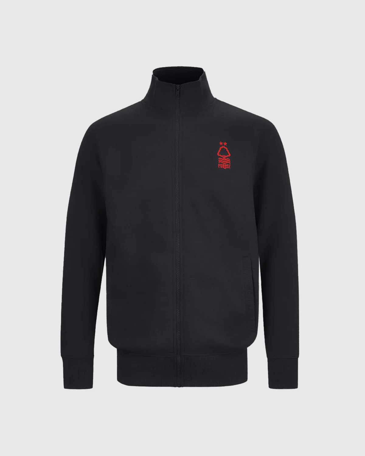 NFFC Junior Black Essential Crest Full Zip Track Top