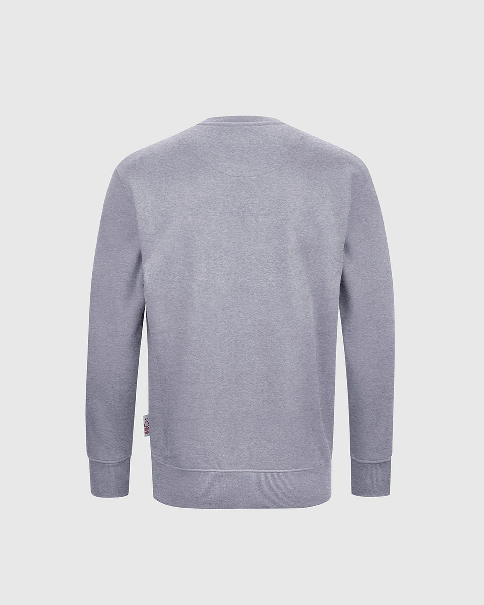 NFFC Junior Grey Essential Crest Crew Neck Sweatshirt - Image 2