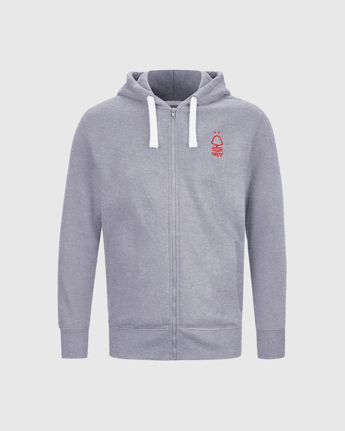 NFFC Junior Grey Essential Crest Full Zip Hoodie