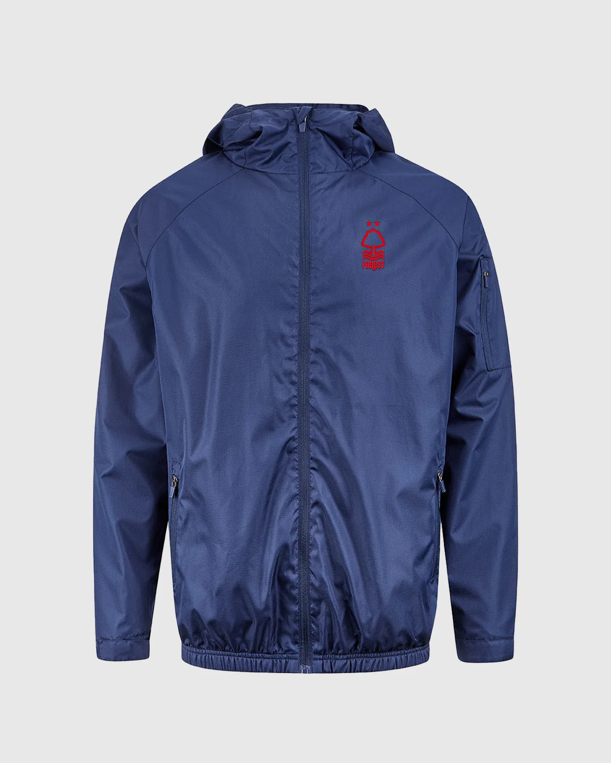 NFFC Junior Navy Essential Crest Shower Jacket