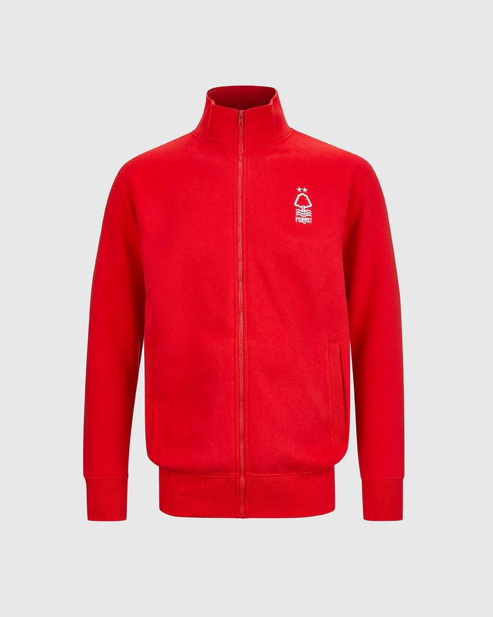 NFFC Junior Red Essential Crest Full Zip Track Top